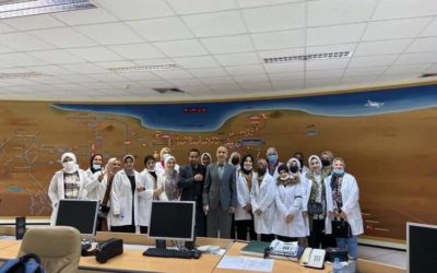 طلبة «الصحة البيئية» يجرون زيارة ميدانية إلى مختبر مياه «النهر الصناعي»