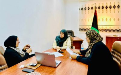 📌عميد كلية الصحة العامة تجتمع مع رئيس قسم خدمة المجتمع وتضع حجر الأساس للقسم الجديد”