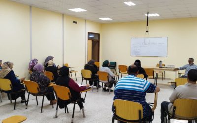 نقابة كلية الصحة العامة تجتمع مع موظفيها